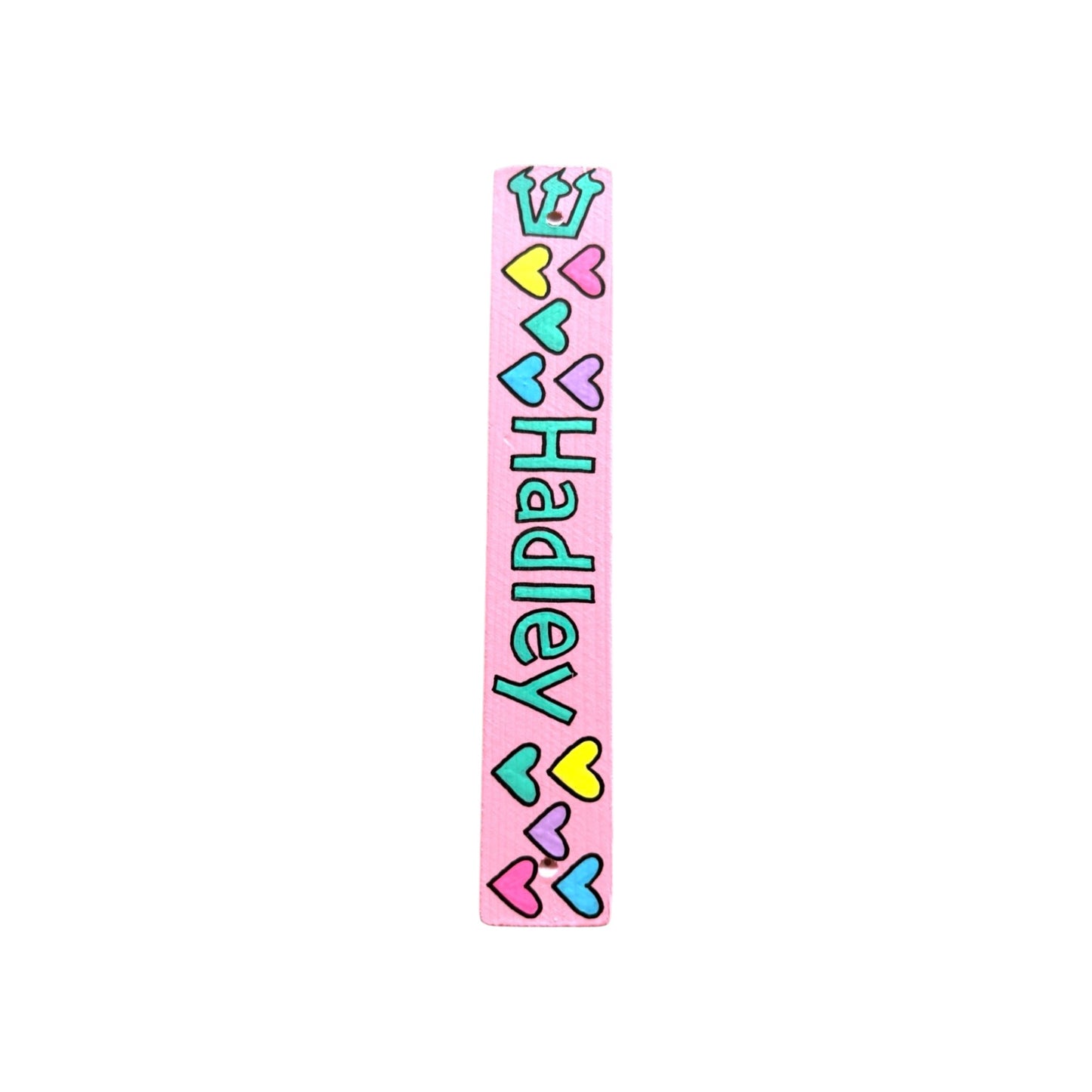Hadley Hearts Theme Personalized Mezuzzah