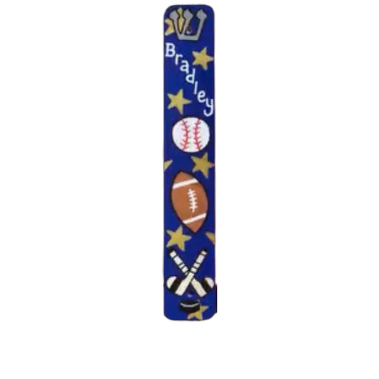 Bradley Sports Theme Personalized Mezuzzah