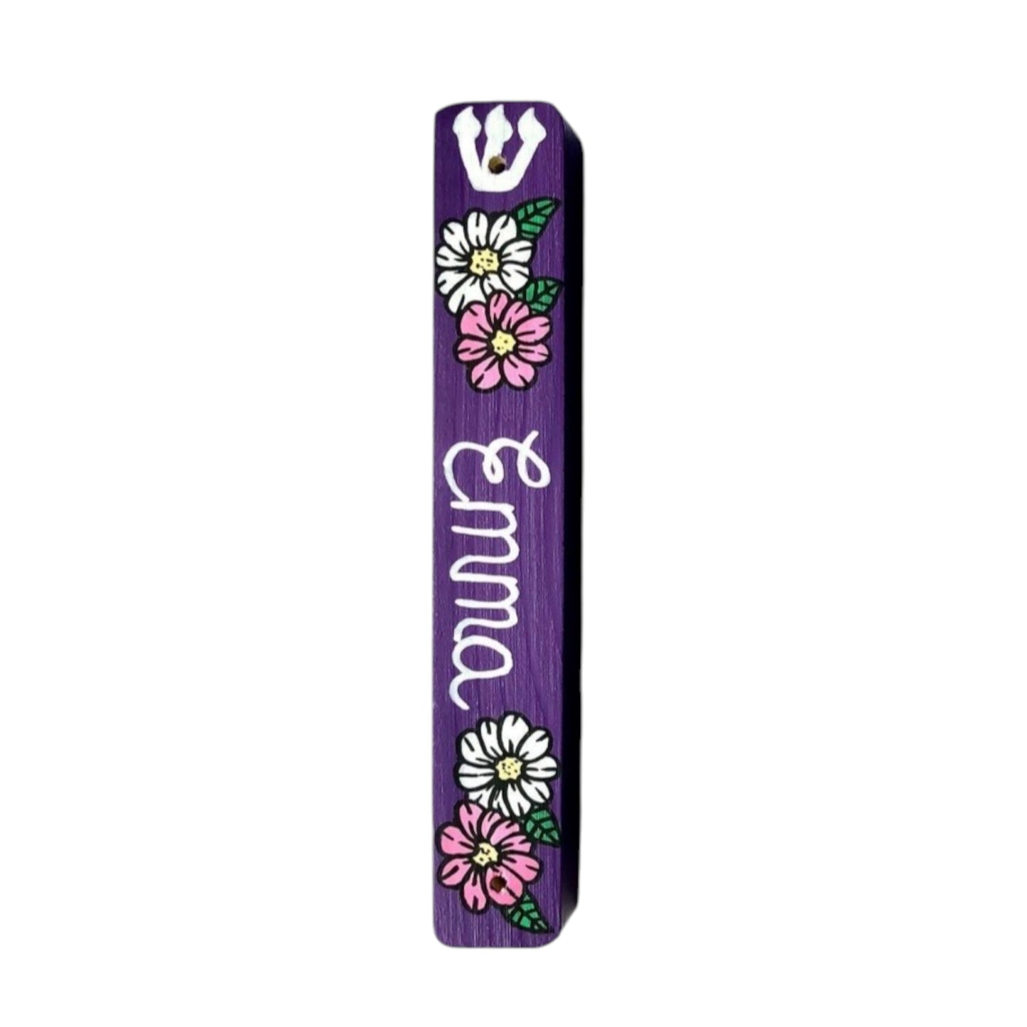 Emma Flowers Theme Personalized Mezuzzah