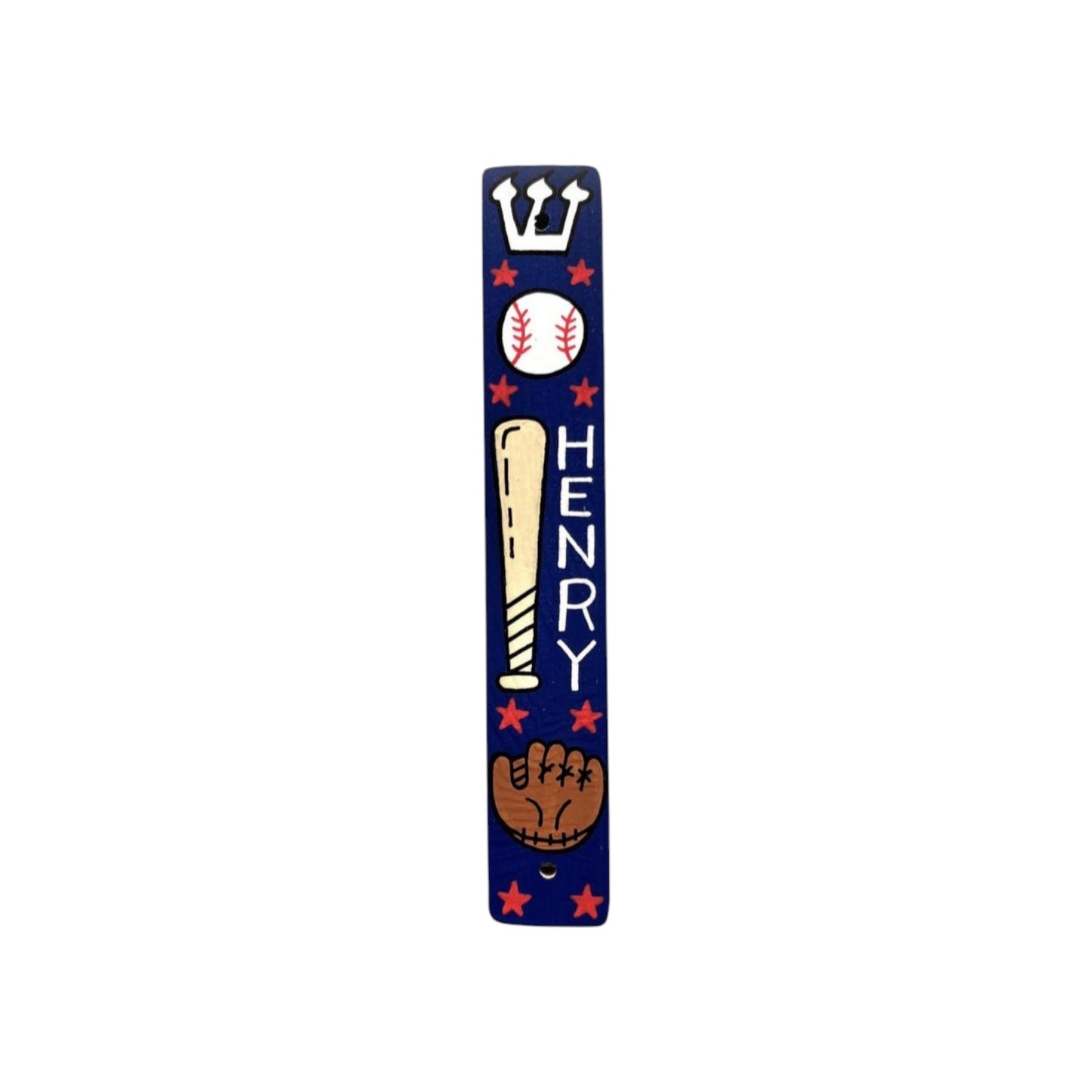 Henry Baseball Theme  Personalized Mezuzzah