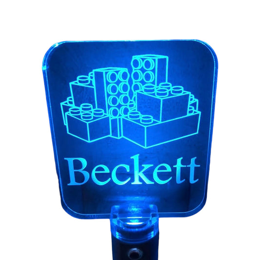 Beckett Blocks Lucite  Night Light