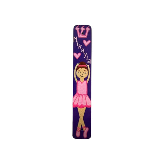 Mikayla Ballerina Theme Personalized Theme Mezuzzah