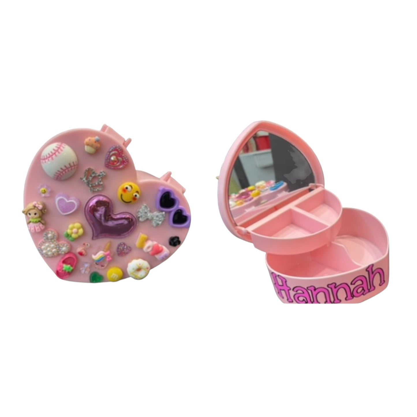 Hannah Heart Charms Jewlery Box