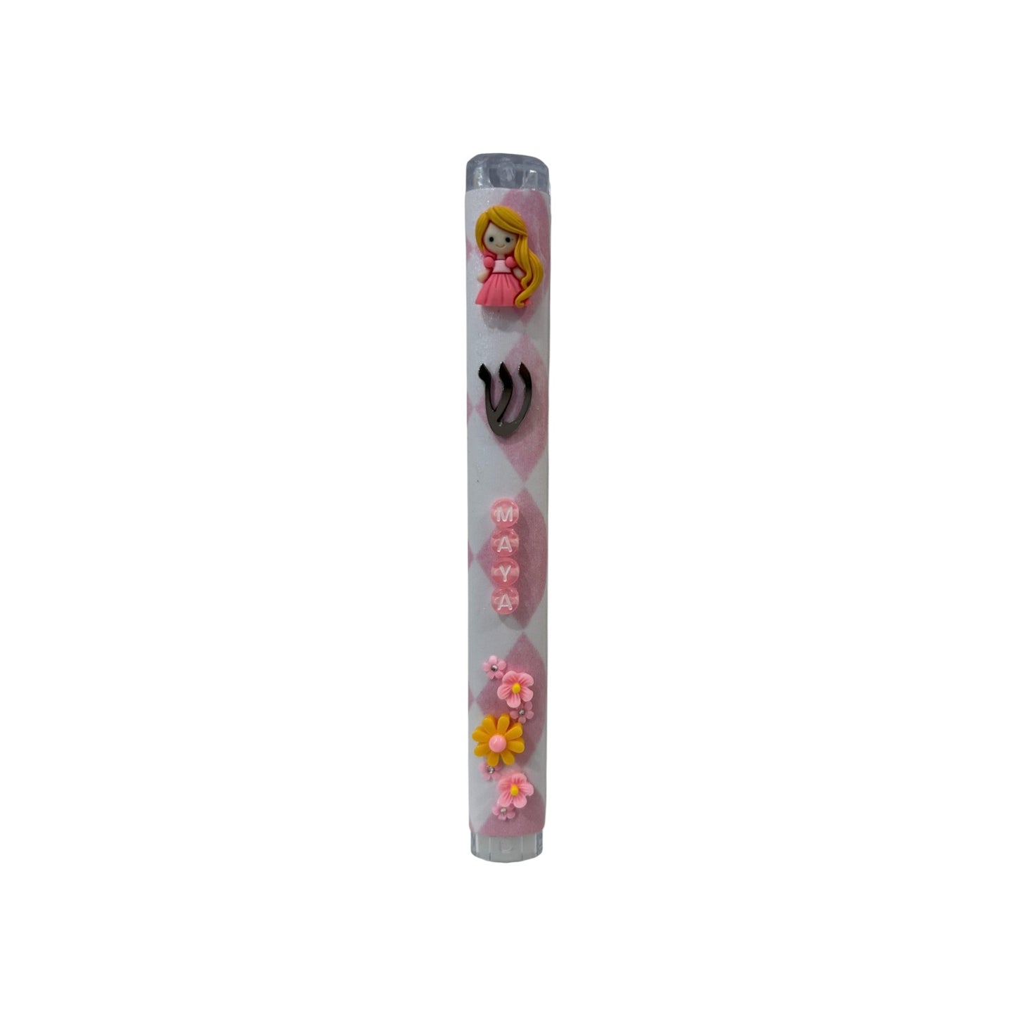 Maya Mermaid/Flowers 3D Theme Personalized  Mezuzzah