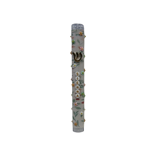 Sienna Flowers 3D Theme Personalized Mezuzzah