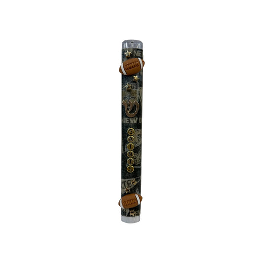 Saints Football/Stars 3D Theme Personalized Mezuzzah