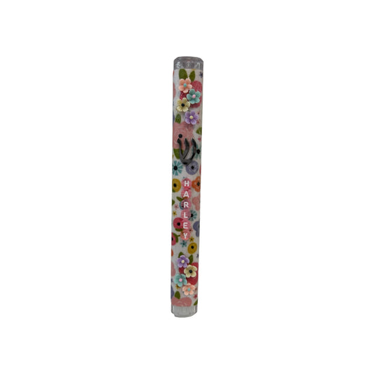 Harley Flowers 3D Theme Personalized Mezuzzah