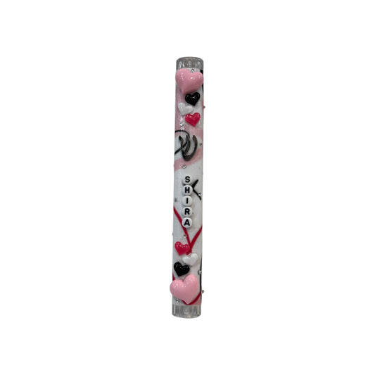 Shira Hearts 3DTheme Personalized Mezuzzah
