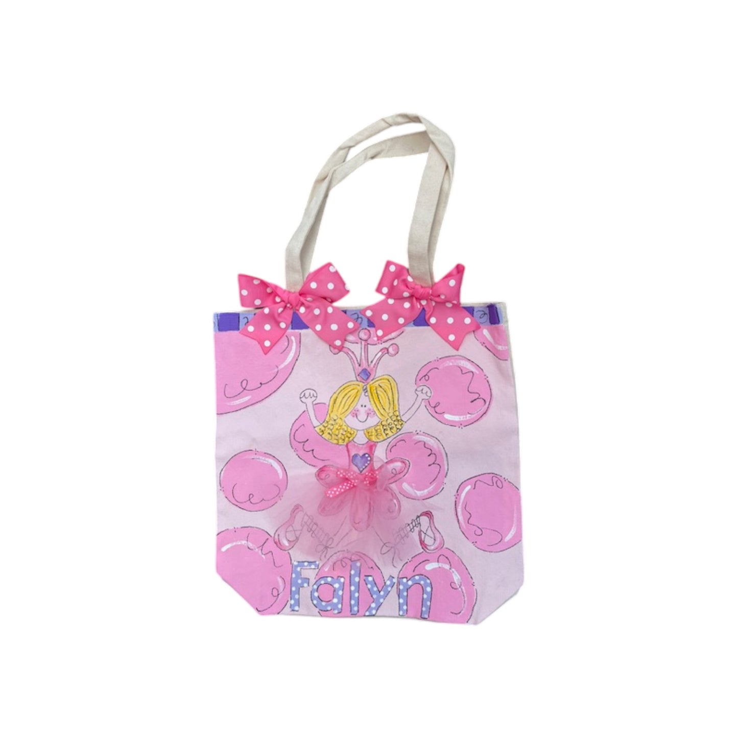 Falyn Ballerina Theme Canvas Tote bag