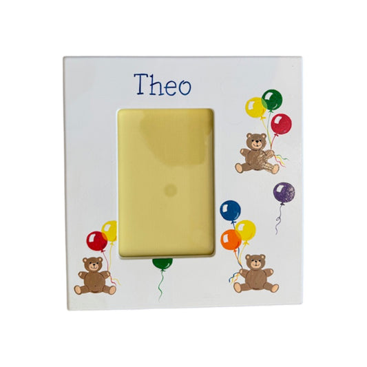 Theo Teddy Bear/Balloons Theme Picture Frame
