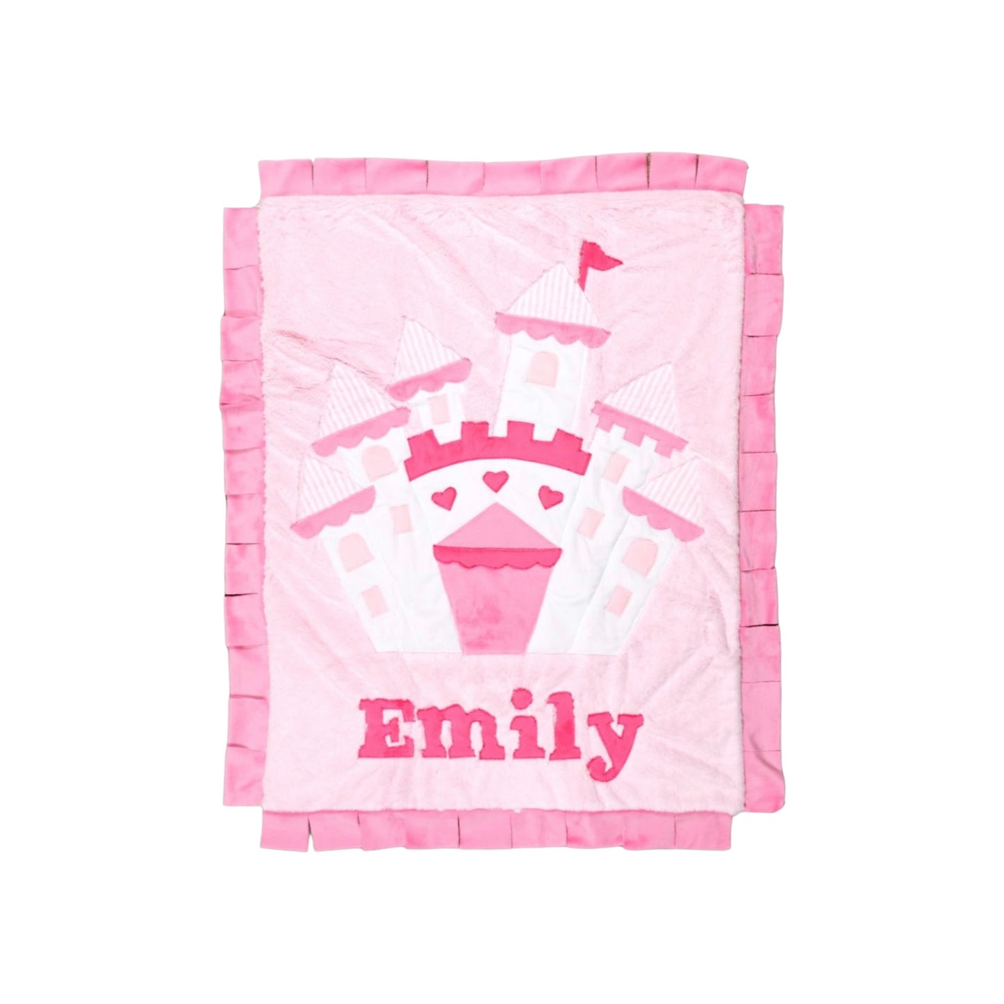 Emily Castle Theme Personalized Minky Blanket