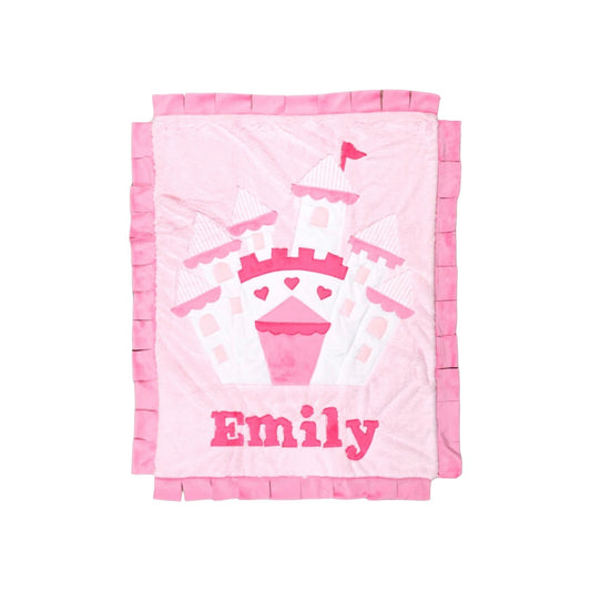 Emily Castle Theme Personalized Minky Blanket