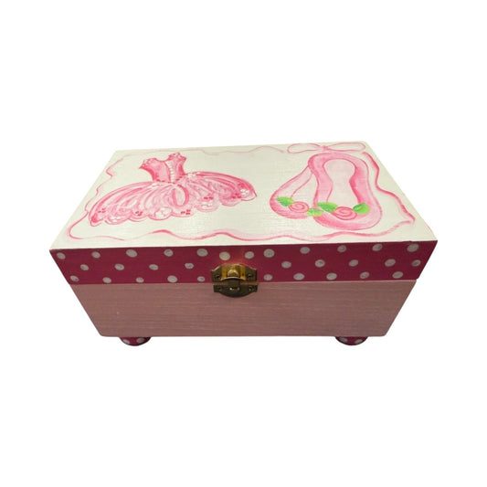 Ballet Theme Wooded Jewelry Box
