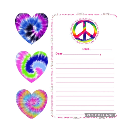 Haleigh Peace Sign Design Stationery