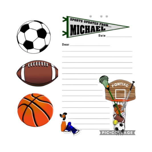Michael Sports Camp Design Stationery