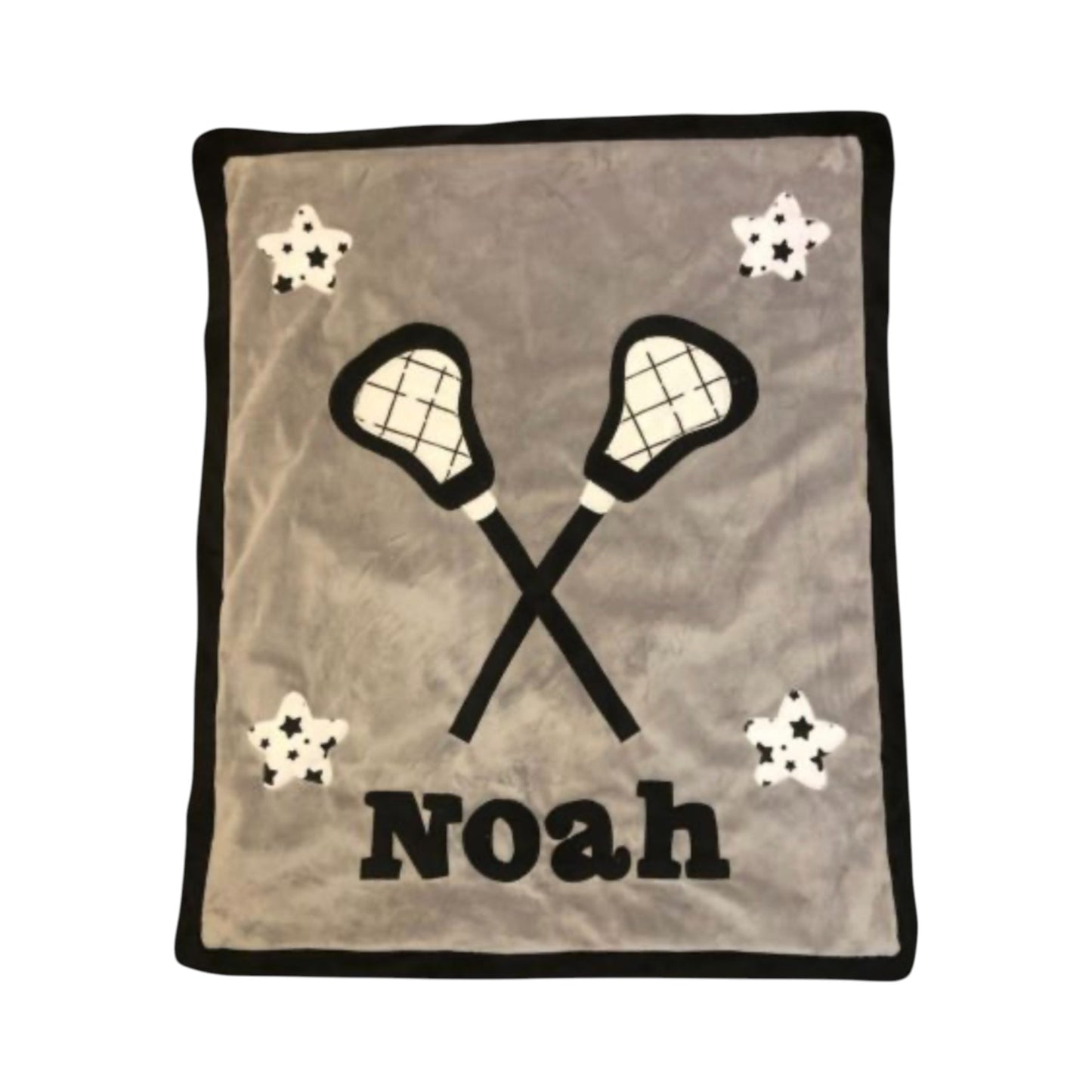 Noah Lacrosse Minky Fringe Blanket