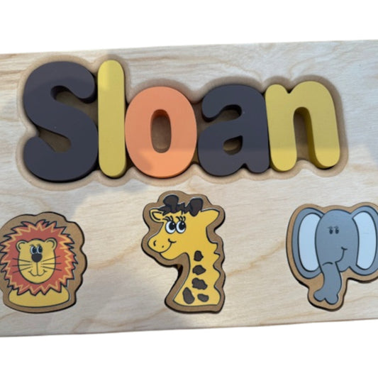 Sloan Animal Theme Puzzle Stool