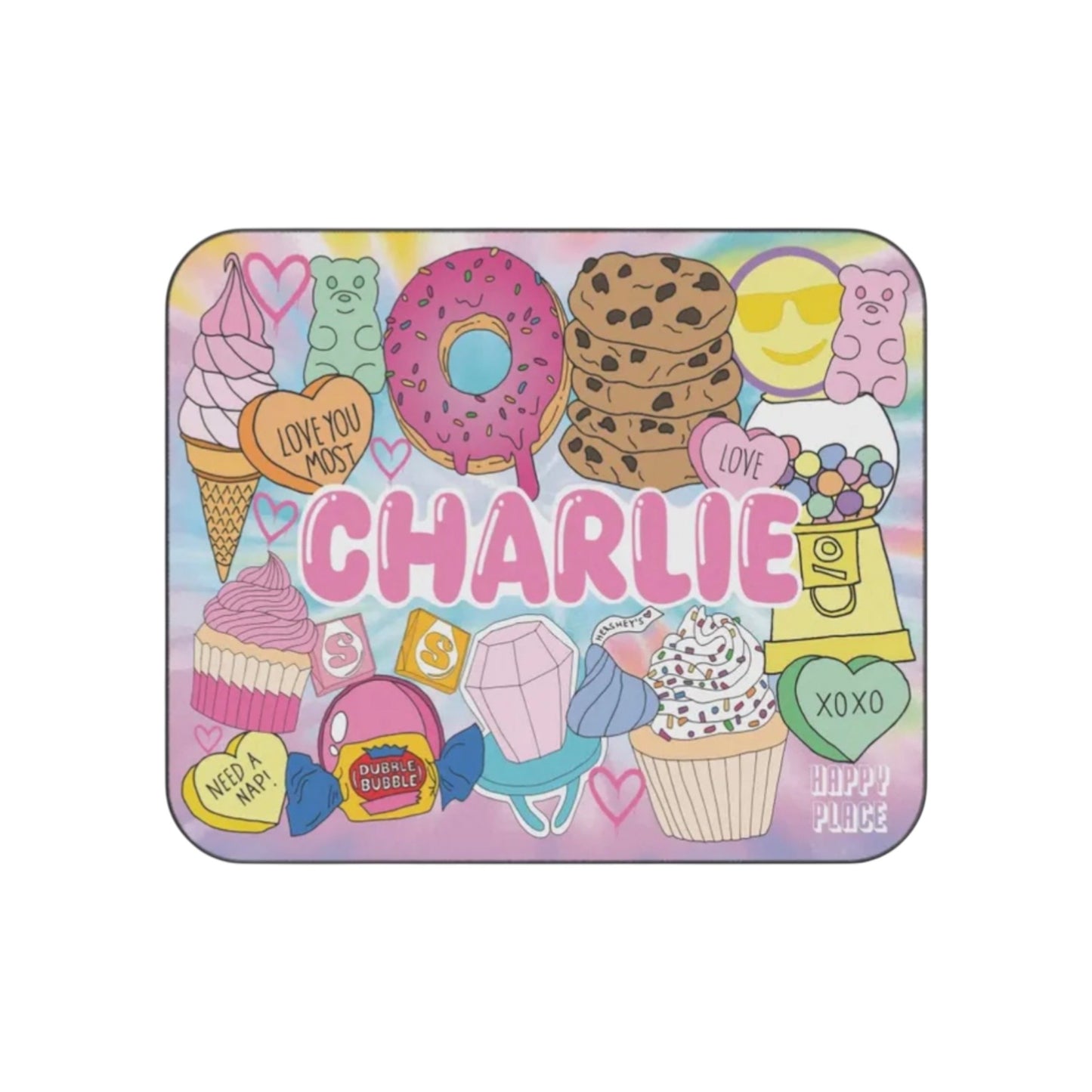 Charlie Cupcakes/Foodie Theme Personalized Floor Mat