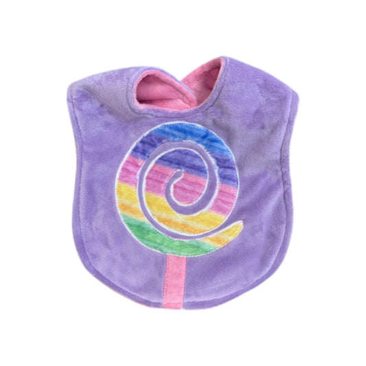 Lollipop Minky Design Bib
