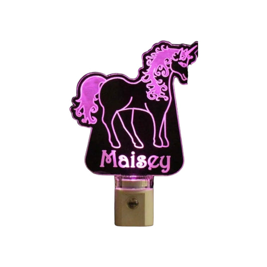 Massey Unicorn Lucite Night Light