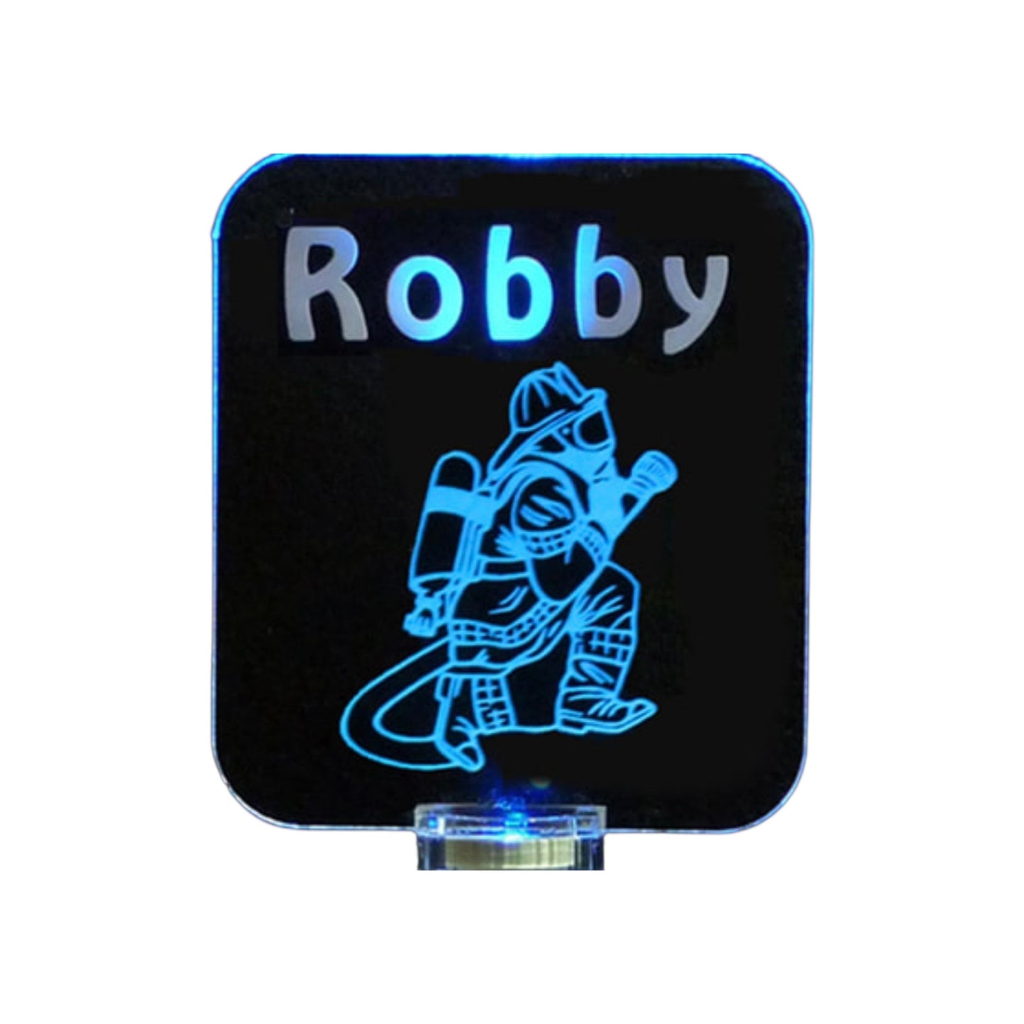 Robby Fireman Lucite Night Light