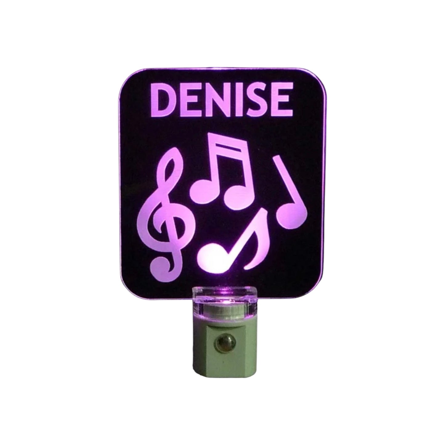 Denise Music Notes Lucite Night Light