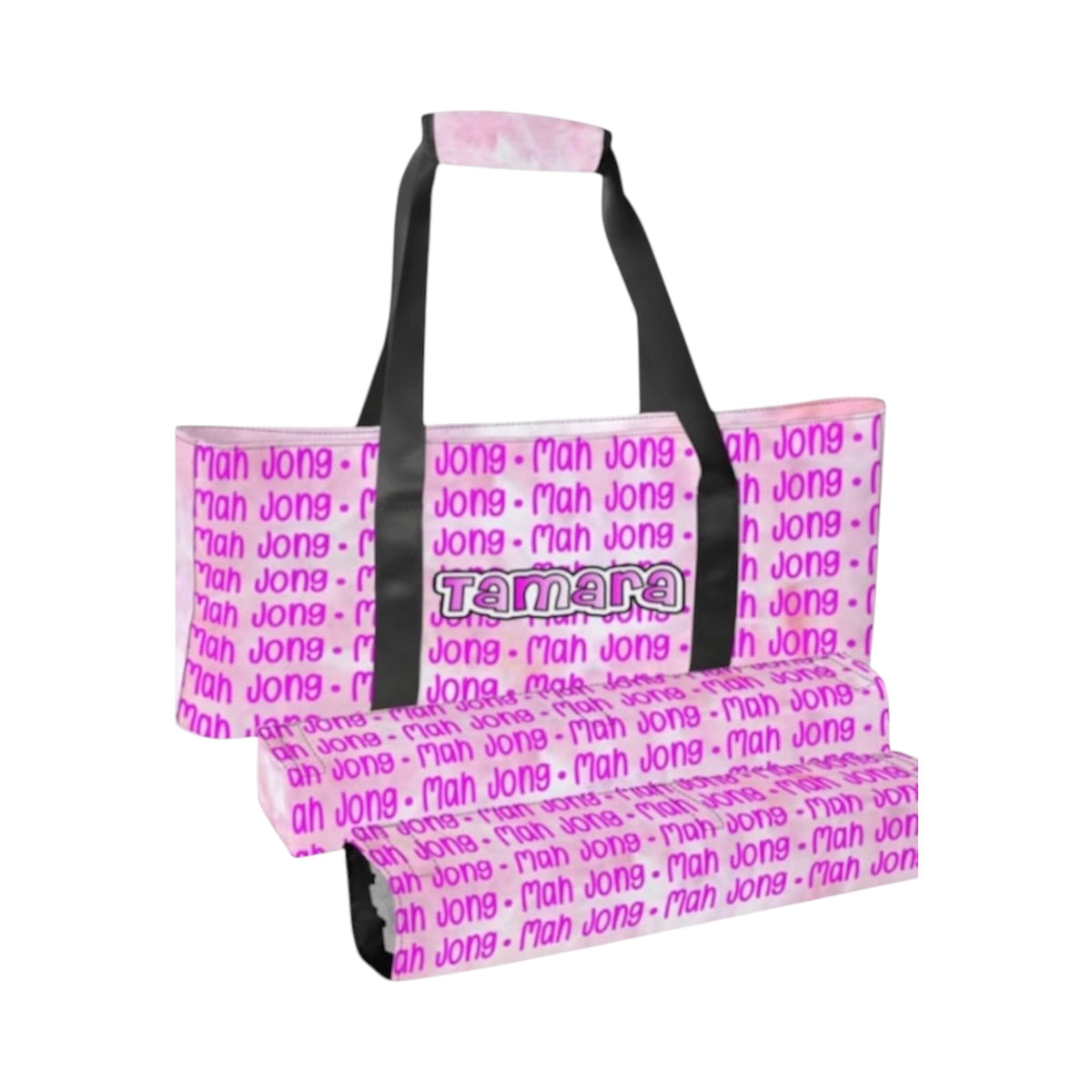 Tamara Personalized Mah Jongg Bag with Matching Rack Holders