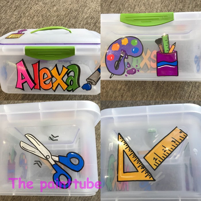 Alexa Art Theme Storage Box with Handle