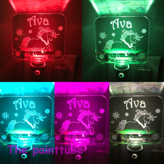 Ava Unicorn Multi Color Changing Night Light