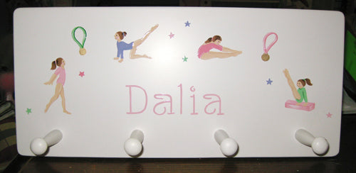 Gymnastics Wall Plaque with Pegs