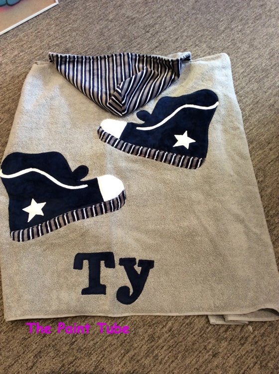 Ty Sneaker Toddler Hooded Towel