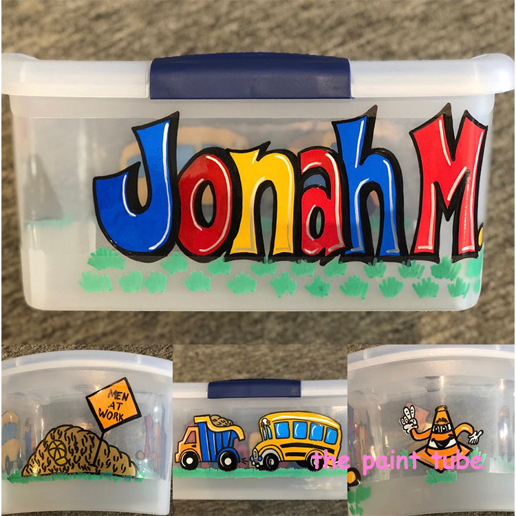 Jonah Construction Theme Storage Box