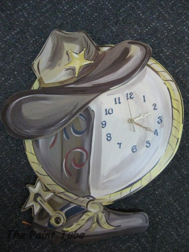 Western  Theme Clock