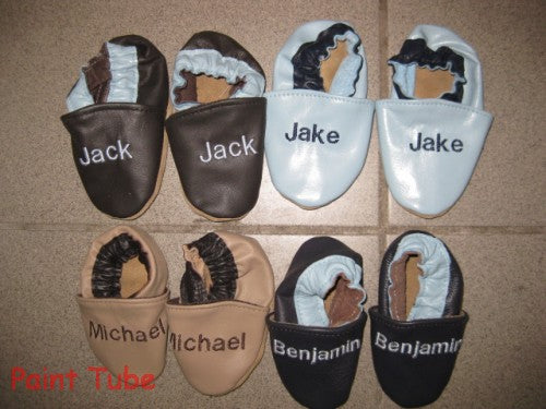 Leather Baby Shoes Personalized for Boys