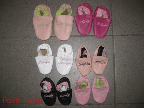 Leather Baby Shoes Personalized for Girls