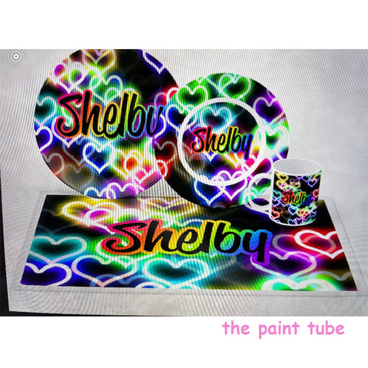Shelby Hearts Dish Set