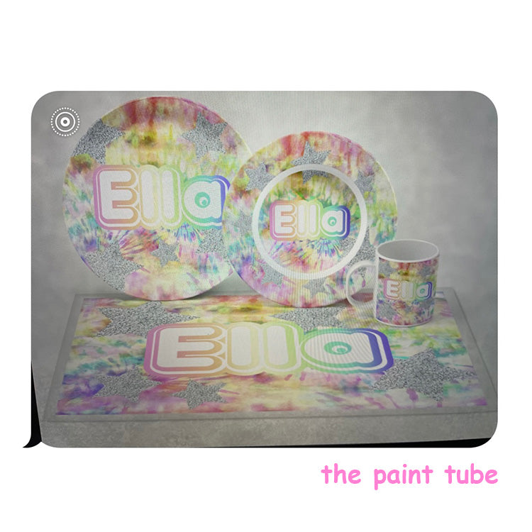 Ella Pastel Tie Dye Dish Set