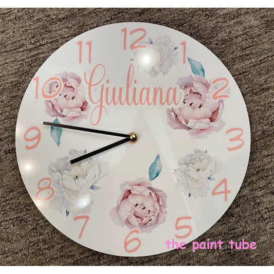 Giuliana Flowers Clock