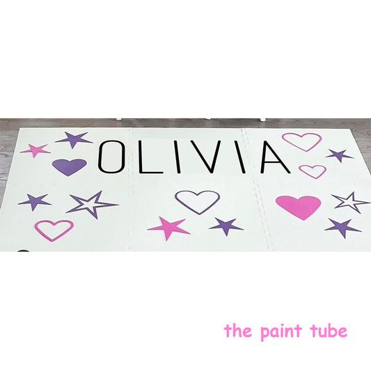 Olivia Hearts/Stars 4 x 6 Floor Mat