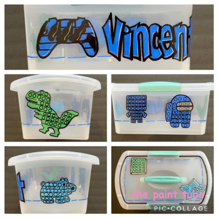Vincent Fidget Theme Storage Box with Handle