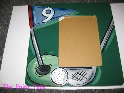 Golf  Theme with a 3D Golf Ball Frame