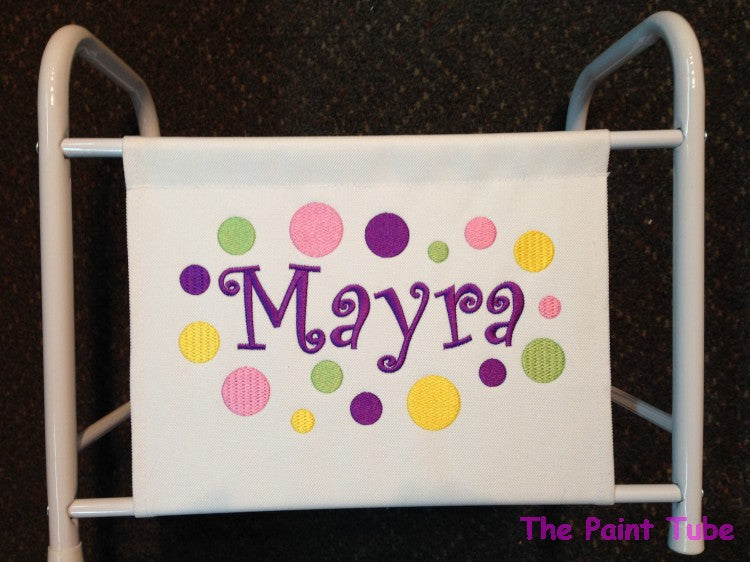 Mayra Polka Dots Canvas  Magazine/Book Rack