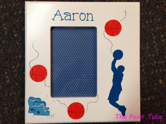 Aaron Basketball Theme Picture Frame