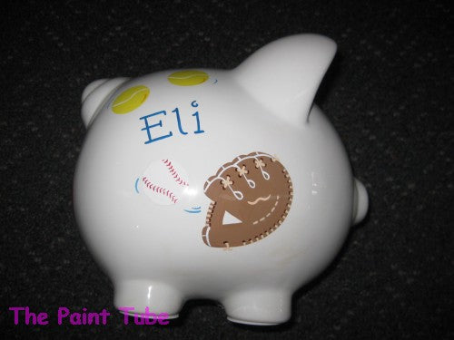 Eli Sports Design Ceramic Piggy Bank