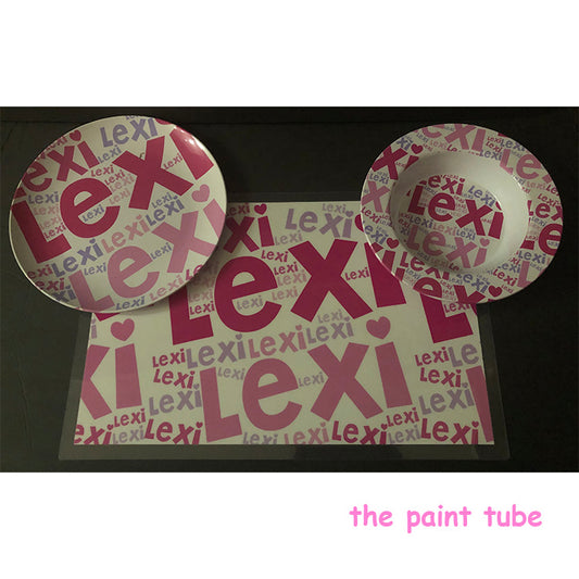 Lexi Scattered Name Dish Set