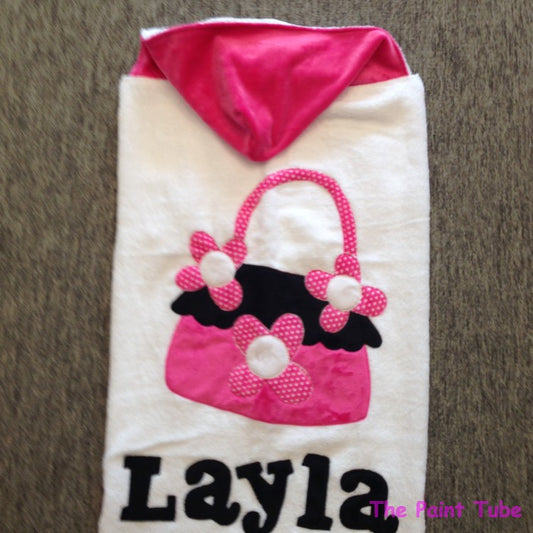 Layla Purse Toddler Hooded Towel