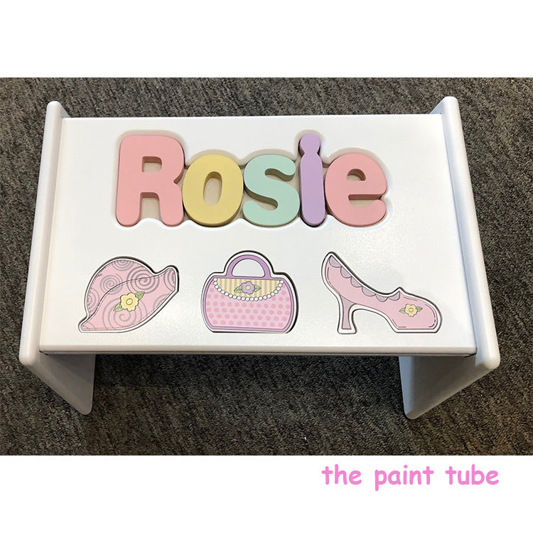 Rosie Pastels Dress Up Puzzle Stool