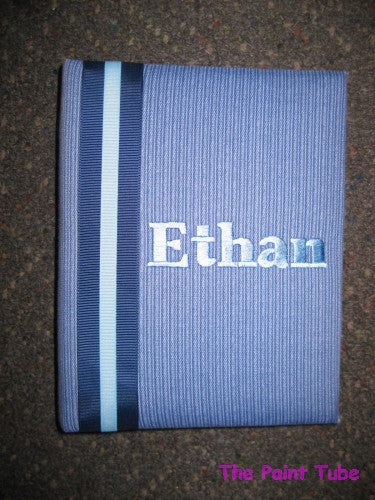 Ethan Blue Stripes Photo Album