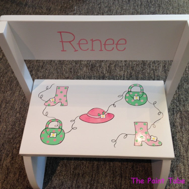 Renee Hat/Shoe/Purse Theme Stepstool
