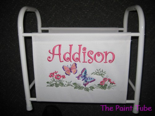 Addison Flowers/Butterflies Canvas Book Rack